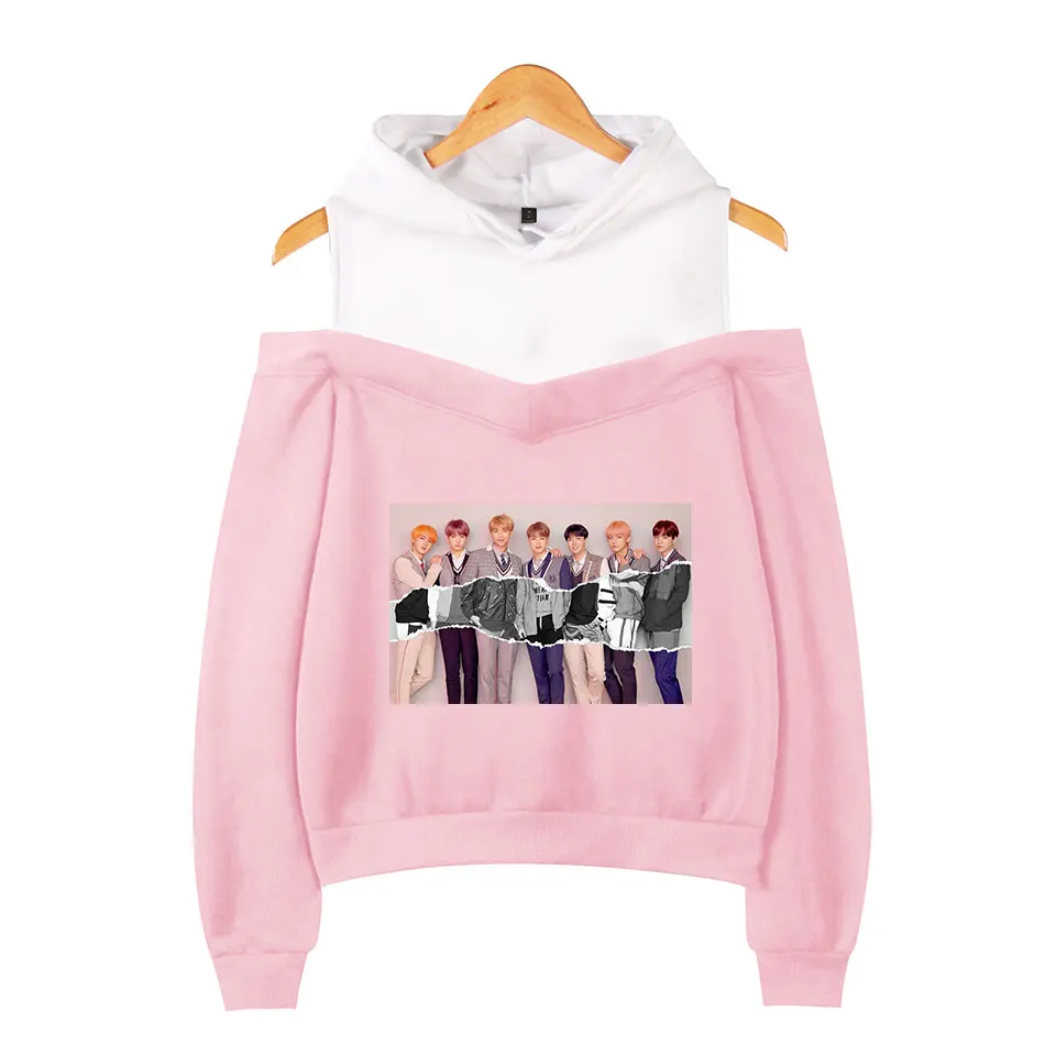 YOUNG FOREVER  BTS Liefde Jezelf Mouwen LOVE YOURSELF TO TEAR Hip Hop Casual  Vrouwen Schouder FAKE LOVE Hoodies Sweatershirt