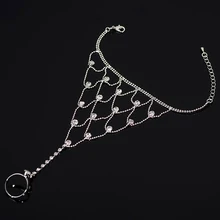 Роскошные свадебные браслеты с кисточками и кристаллами из чешского хрусталя, браслет на руку, свадебные ювелирные аксессуары# B105