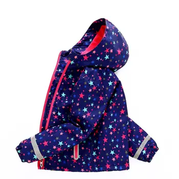 

2019 New Girls Jacket Spring Autumn Waterproof Kids Sports Causal Printing Polar Fleece Coat For Girl 3-12 Years Outerwear Coat