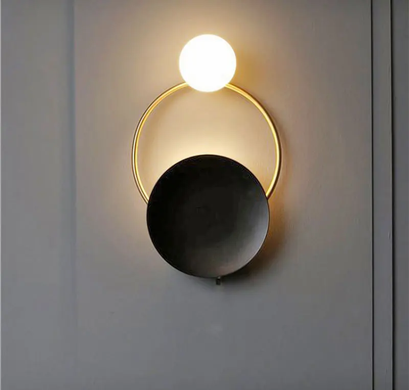 Nordic Post Modern LED Wall Light Bedroom Sconce Wall Lamps Stairs Wall Lights For Home Decoration Vintage Lighting (4)