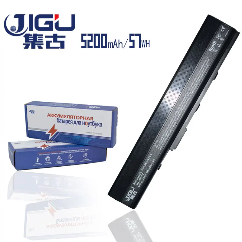 JIGU X52 Замена Аккумулятор для ноутбука ASUS K42 K52 A31-K52 A32-K52 A41-K52 A42-K52 B53 A32-N82 A31-B53 N82