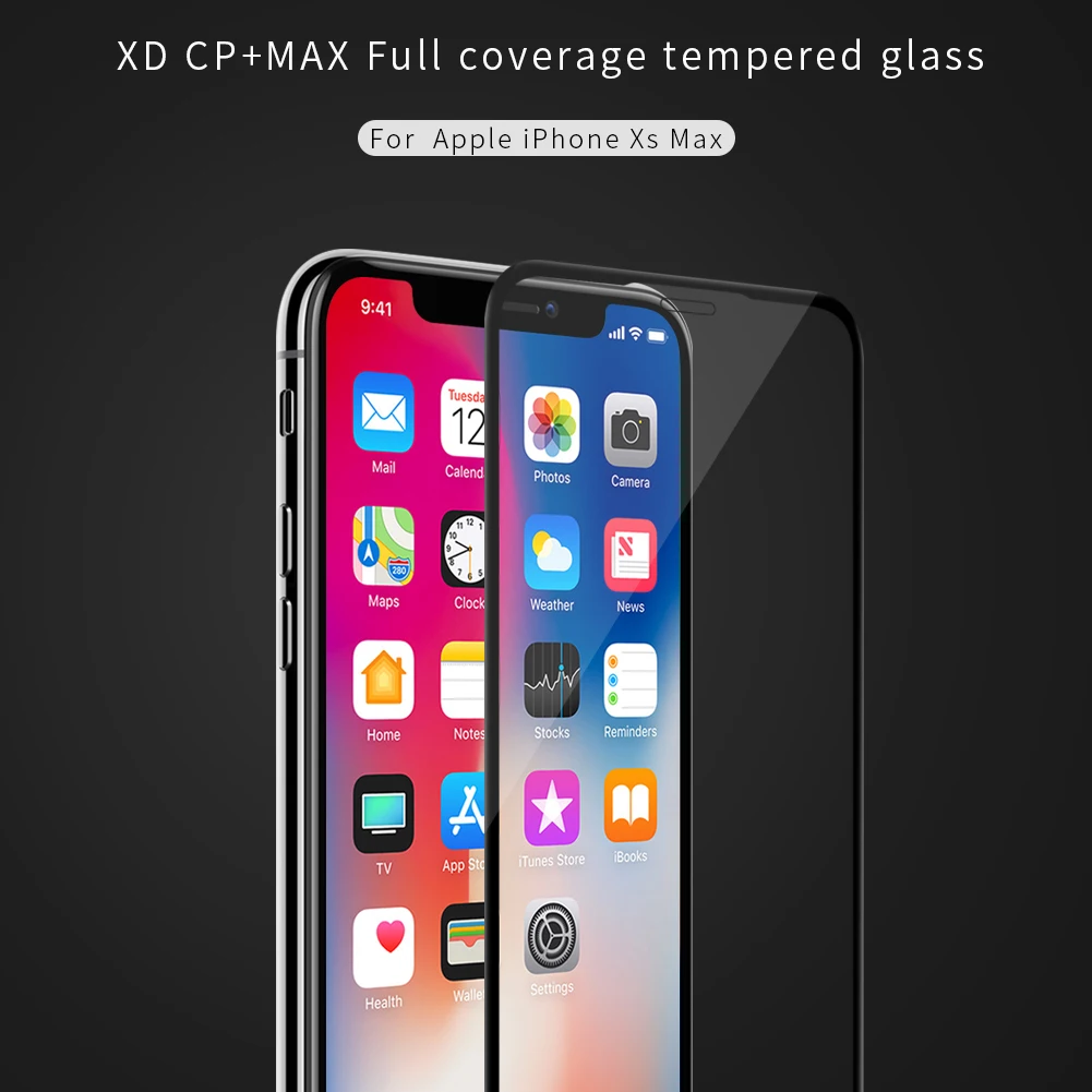 3D закаленное стекло для iPhone XS Max полное покрытие протектор экрана Nillkin XD CP+ Max стекло для iPhone XS Max