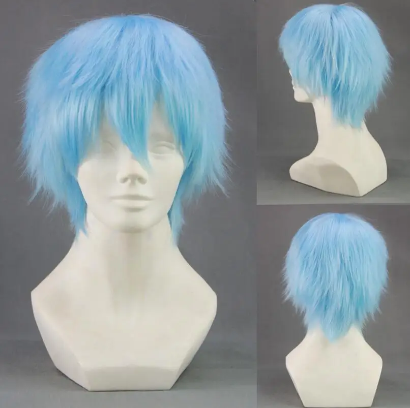 

Kuroko no Basuke Seirin Kuroko Tetsuya Wig osplay Costume Kuroko's Basketball Short Hair Halloween Party Wigs+Hairnet