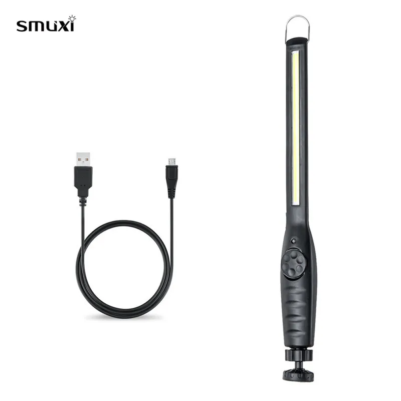 

Smuxi Portable Industrial Grade High Lumen Rechargeable Cob Led Slim Flash Light With Magnet Base Working Inspection Pen Light
