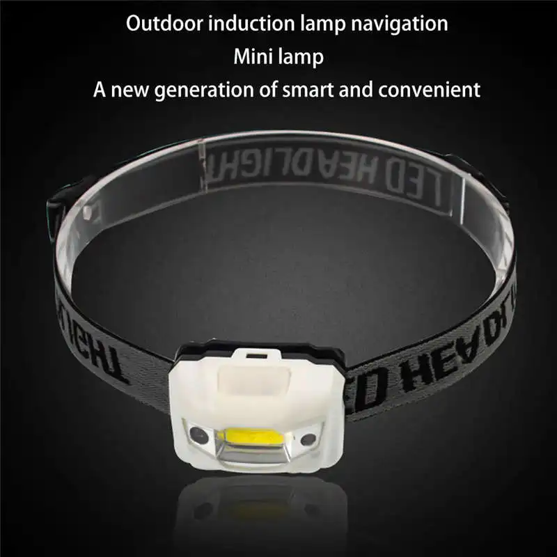 Super Bright Strong Light COB LED Waterproof Sensor Headlights powerful led flashlight headlamps lanterna led bike #4S19#F (4)