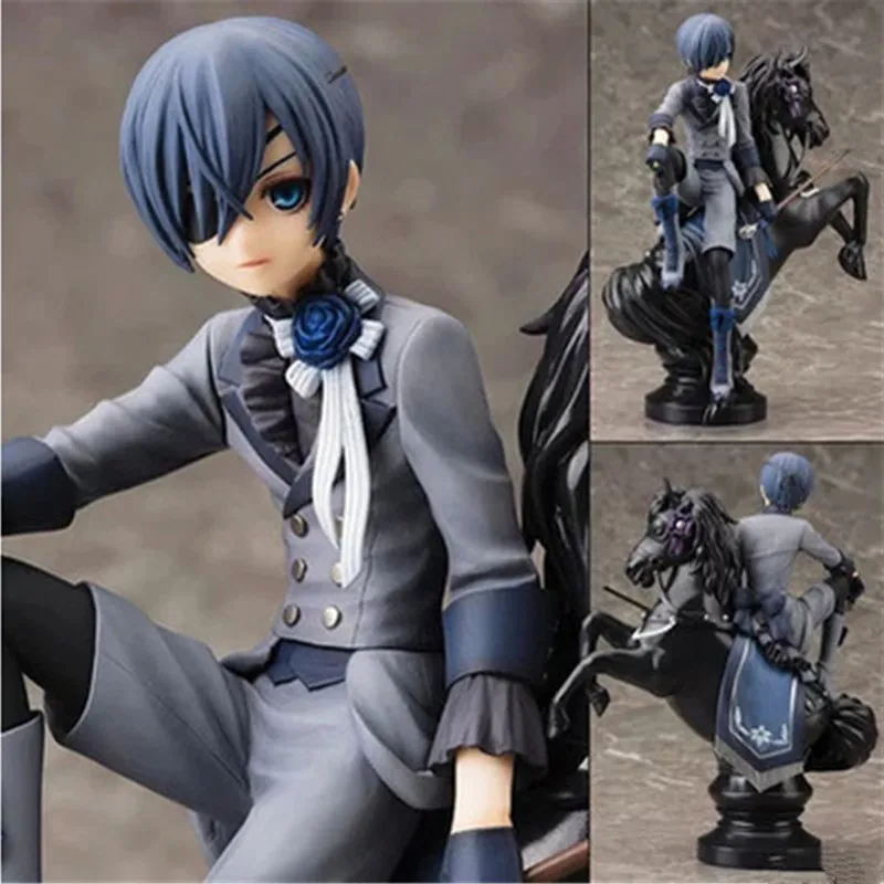 

Anime Black Butler Book of Circus Kuroshitsuji Ciel Action Figure Model Toys Kids Collection Doll Home Office Decor 18cm