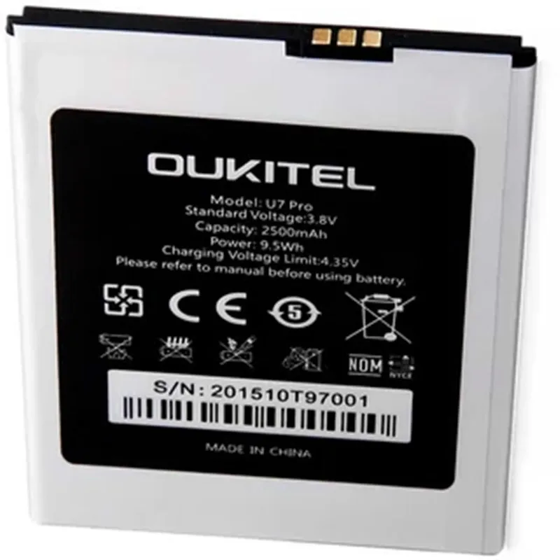 Аккумулятор 2500 мАч для Oukitel U7 Pro BQ BQS 5505 в стиле Париж/BRAVIS A551 Atlas|Аккумуляторы