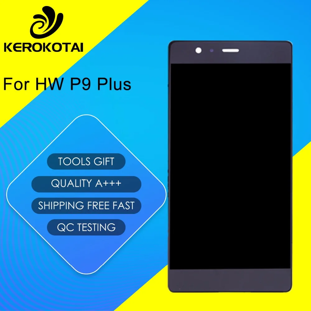 

For HW P9 Plus 100% Tested Good Quality LCD Display Touch Screen Digitizer Full Assembly P9 Plus LCD Assembly