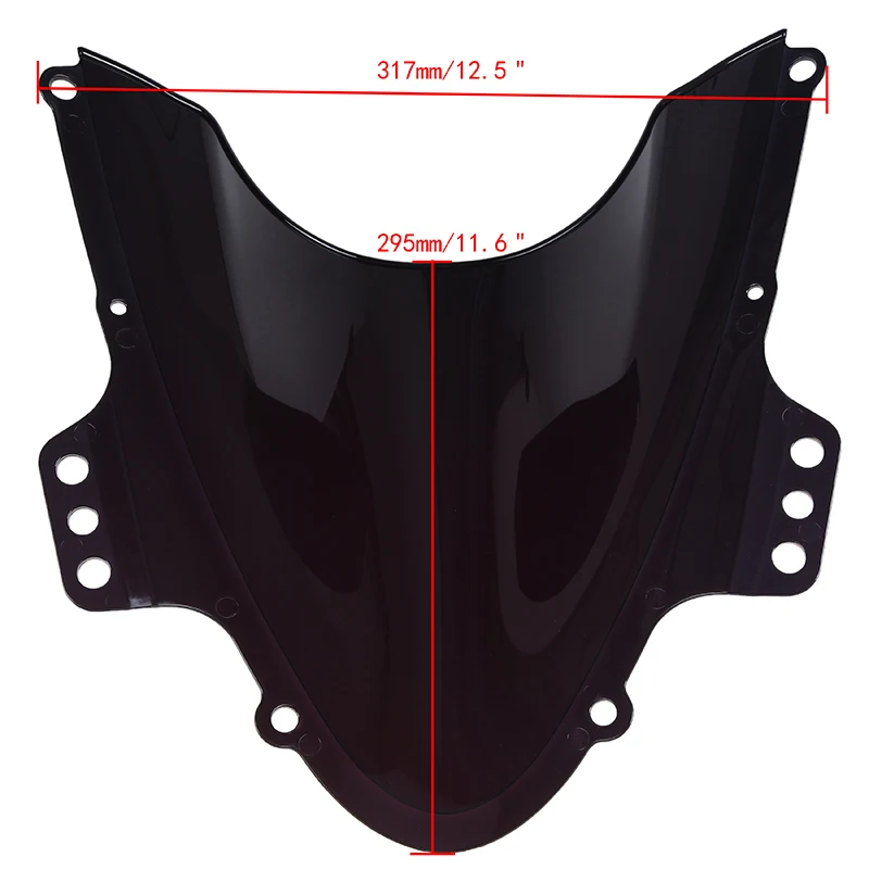 POSSBAY черный/прозрачный мотоцикл лобовое стекло для Suzuki GSXR 1000 K5 2005-2006 уличный велосипед ветровое стекло двойной пузырь