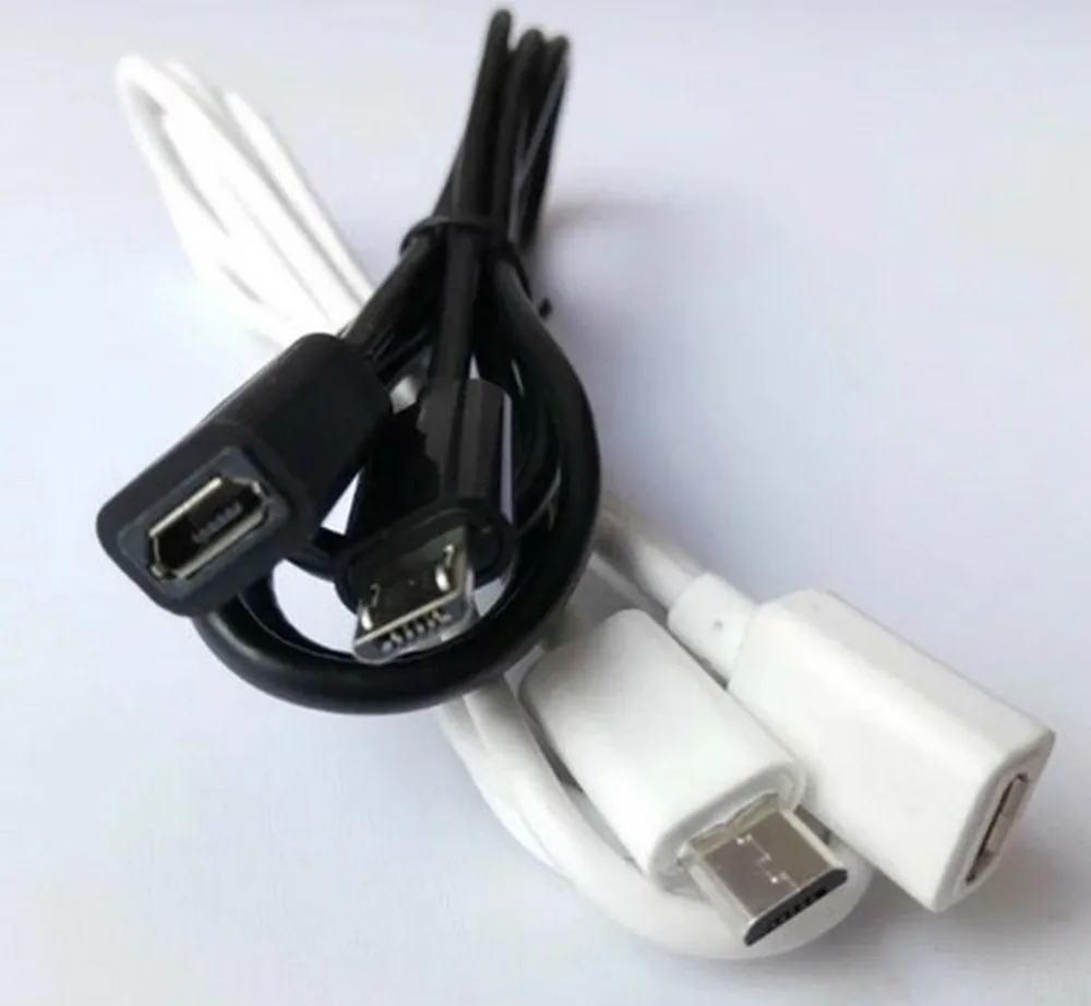 Высококачественный 1 м Micro USB 2 0 B 5 контактный штекер гнездо m/F УДЛИНИТЕЛЬ для