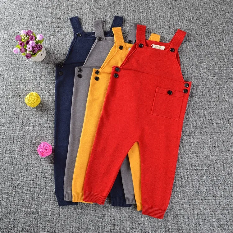 Baby Harem Pants Autumn Boy Overalls Baby Overalls Pants Boys Girls Cotton Harem Knitted Pants Baby Kids Toddlers PP Pants