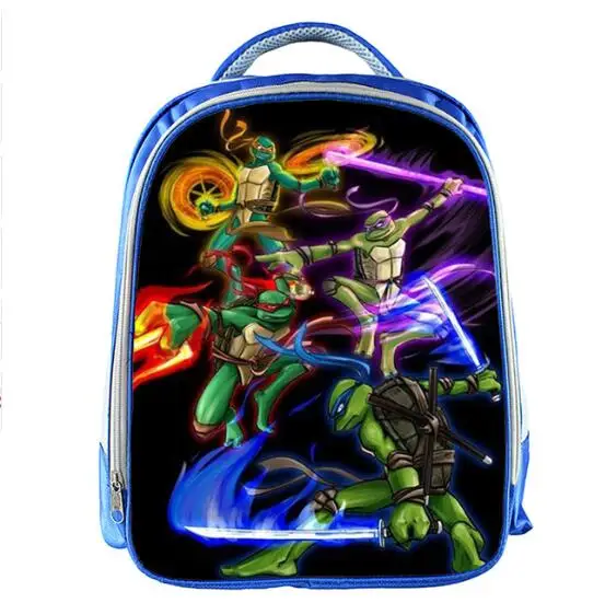 

13inch Mutant Ninja Turtles Backpack Boys School Bags School Backpack Bookbag Children Gift Customized