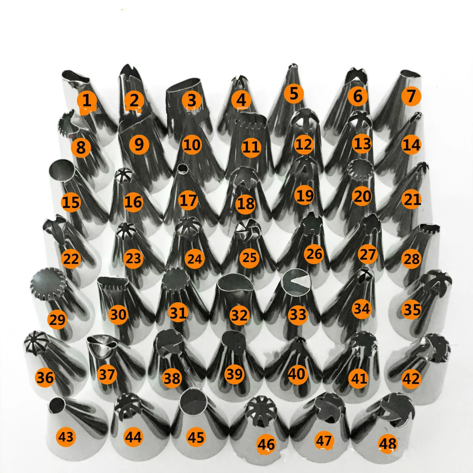 Cake Decorating Tips Set 48pcs 36pcs Good Quality Stainless Steel Icing Piping Nozzles Pastry Cake Baking Cupcake Nozzle Tools Cake Decorating Tips Set 48pcs 36pcs Good Quality Stainless Steel Icing Piping Nozzles Pastry Cake Baking Cupcake Nozzle Tools