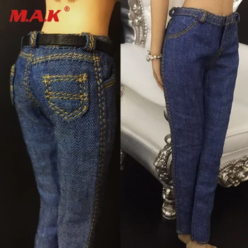 

1/6 Scale Figure Clothes Accessory Female Blue Jean Trousers Model for 1:6 Scale PH UD VERYCOOL JO Action Figure
