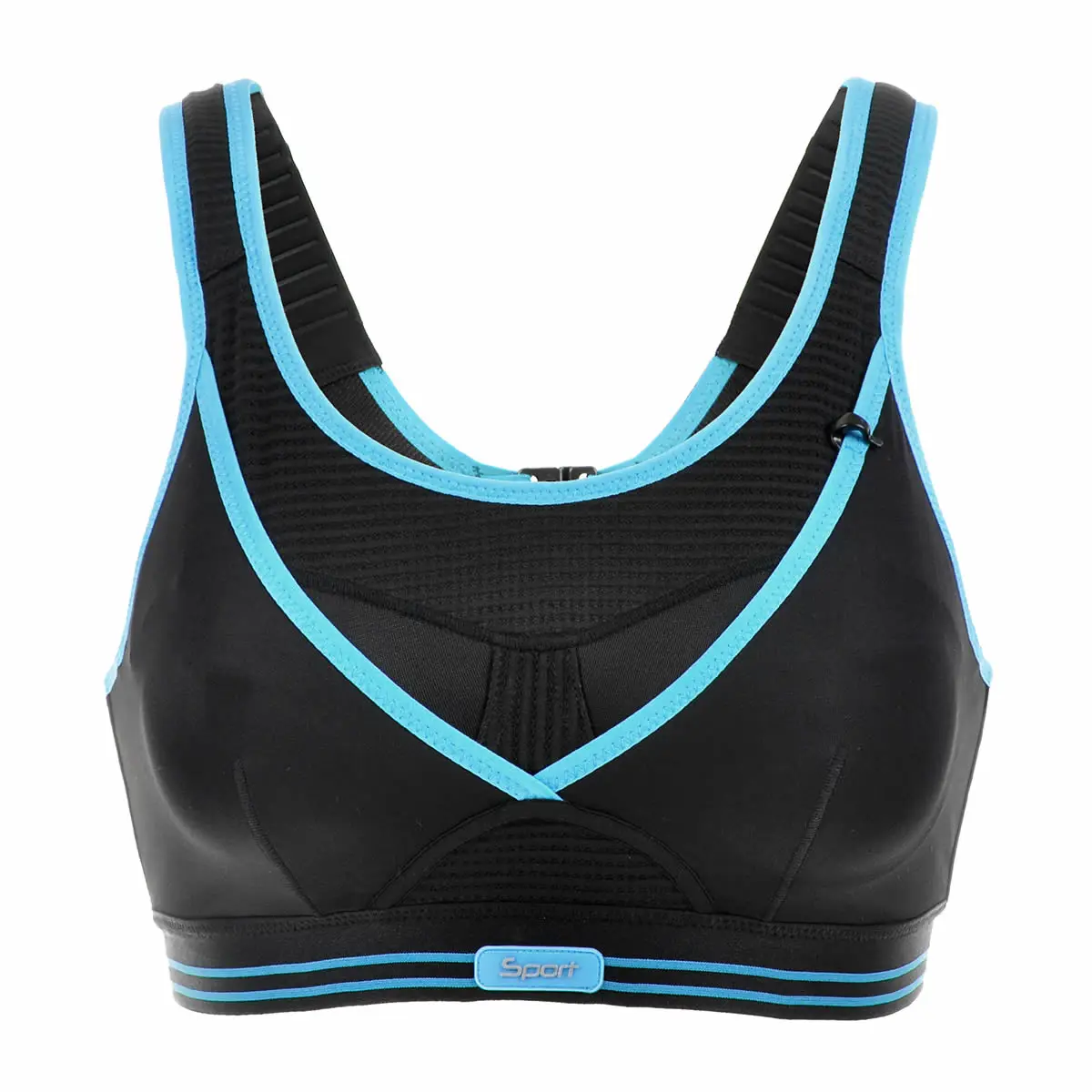 Women's High Impact Wireless Support Cool Racerback Gym Active Non Padded Sports Bra