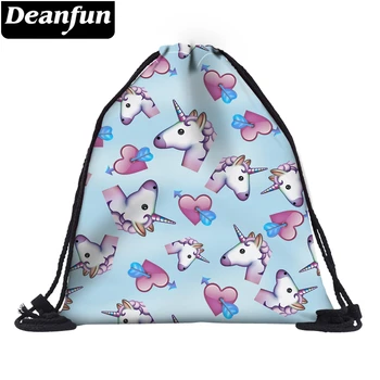 

Deanfun Unicorn Drawstring Bag 3D Printing Cute for Girls School Storage 60085