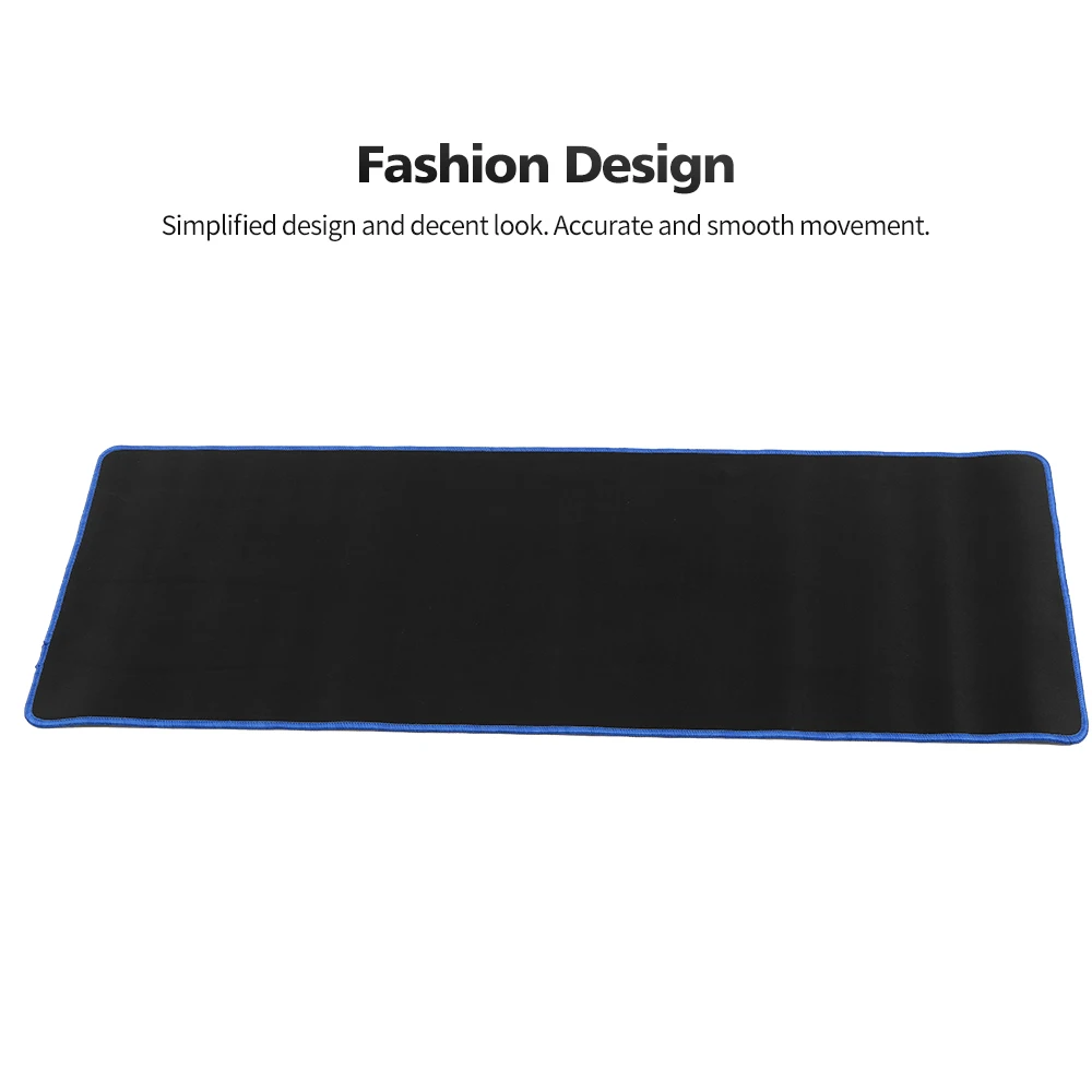 

78*30cm Large Gaming Mouse Pad Locking Edge Keyboard and Mouse Pad Desk Mousepad for Office Laptop and Desktop (Red/Blue)