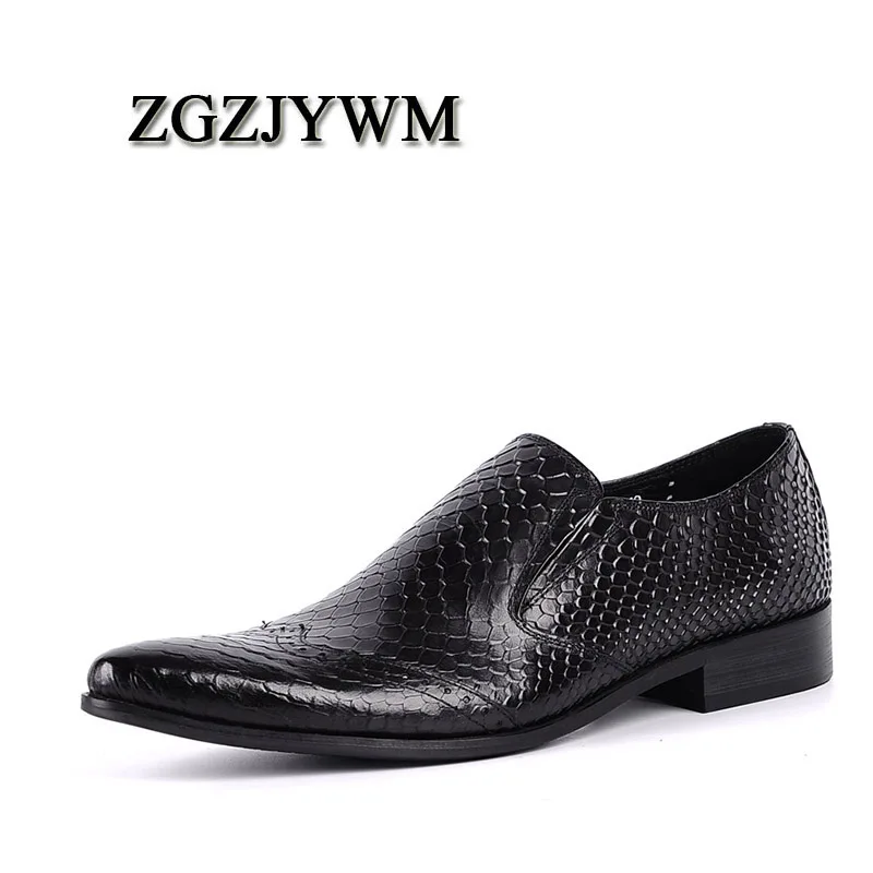 ZGZJYWM модные удобные черные/коричневые натуральные вязаные Кожаные слипоны с