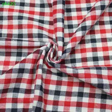 Хлопковая и льняная клетчатая рубашка и рубашка, клетчатая красная, черная, синяя и кофейная клетчатая скатерть, ткань для рукоделия