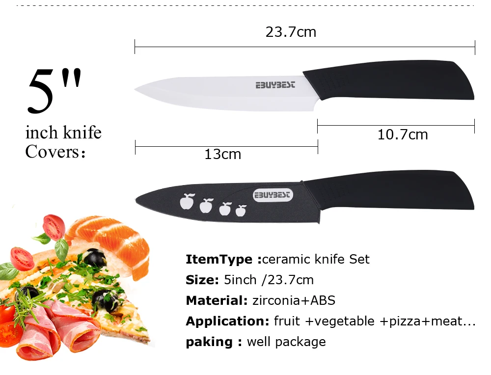 ЦИРКОНИЕВЫЕ Керамические ножи " для очистки овощей 4" для нарезки " для овощей 6" поварской нож+ Овощечистка набор кухонных ножей с белым лезвием