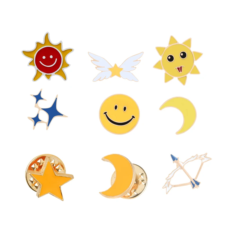 smiley brooch