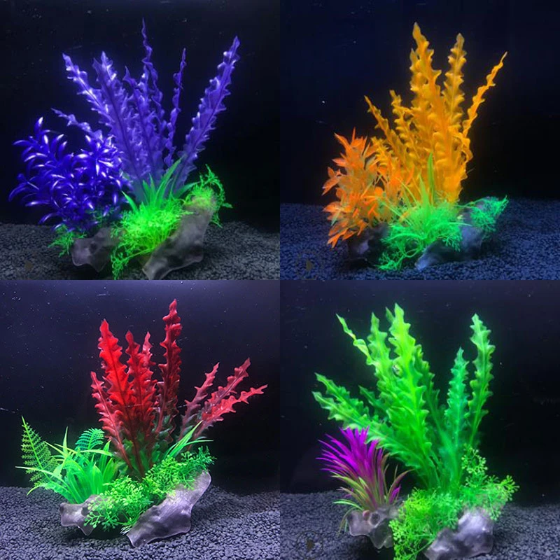 Fish Tank Decoration Ornament Artificial Plastic Plant Aquarium Tank Decor Chenchen ltd Aquarium Decor