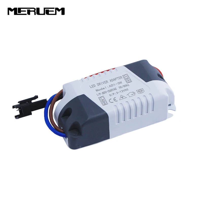 

Free shipping M112"New 1-3W Ceiling downlights Light LED Power Supply Driver Electronic Transformer AC 86-265V Output300mA