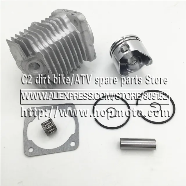 Culata de motor de 49CC (44-6) o 47CC (40-6) con Pin de pistón, Kit completo para Mini Dirt Bike ATV Quad Pocket de 2 tiempos Culata de motor de 49CC (44-6) o 47CC (40-6) con Pin de pistón, Kit completo para Mini Dirt Bike ATV Quad Pocket de 2 tiempos