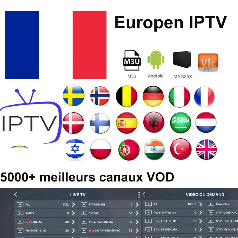 Ip tv Франция Испания голландский Турция Португалия подписка iptv поддержка ТВ