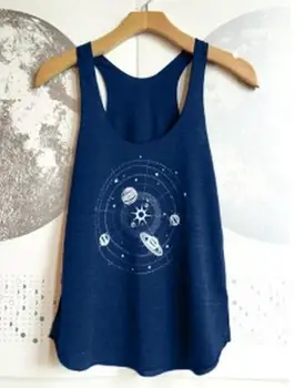 

White Black Women Backless Sexy Tops Mandala galaxy Printed Sleeveless Halter Neck Tank Crop Top Vest