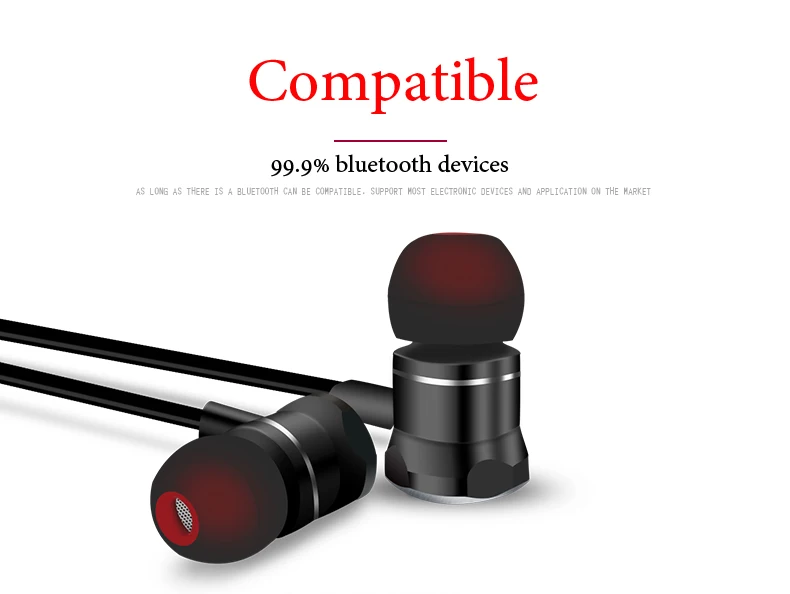 MagiftM11 Sport Bluetooth Earphone Wireless Headphone Bass Music In-ear Stereo Bluetooth Vrsion 5.0 Magnetic Headsets with Mic (8)