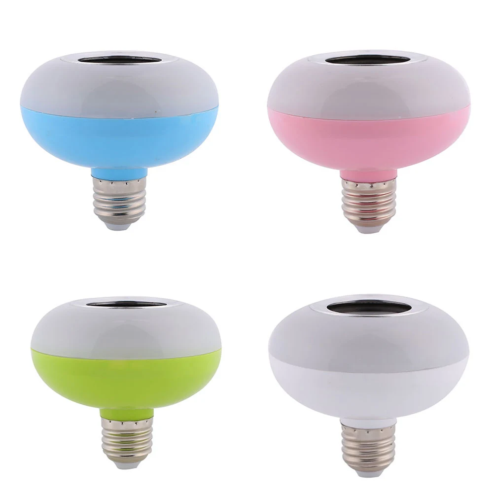 

E27 RGB Bluetooth Speaker LED Bulb Light 2 In 1Smart 12W Music Playing Dimmable Wireless Led Lamp 100-240V Pink/Green/Blue/White
