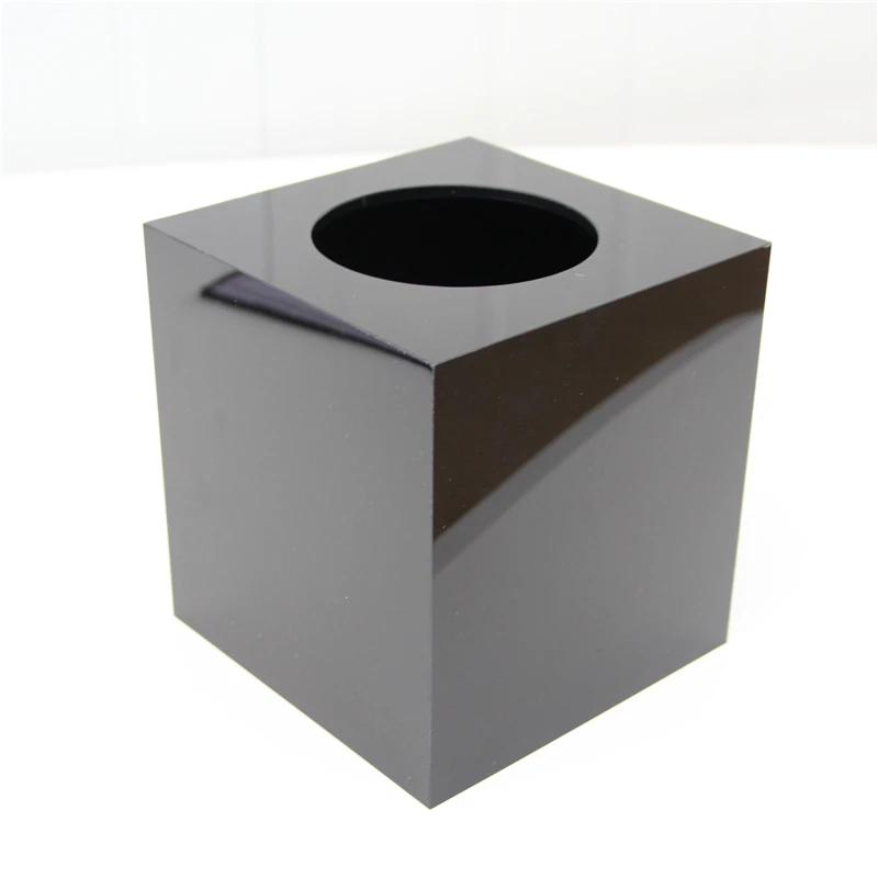 High quality acrylic paper towel tube tissue storage box Household items
