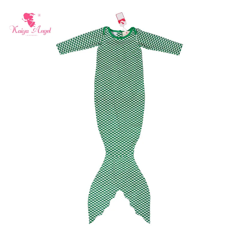 Kaiya Angel/спальный мешок для новорожденных, милый зеленый русалка, одежда для малышей, одежда для пеленания, одежда для детей от 0 до 24 месяцев, 5 шт./партия - Цвет: 2