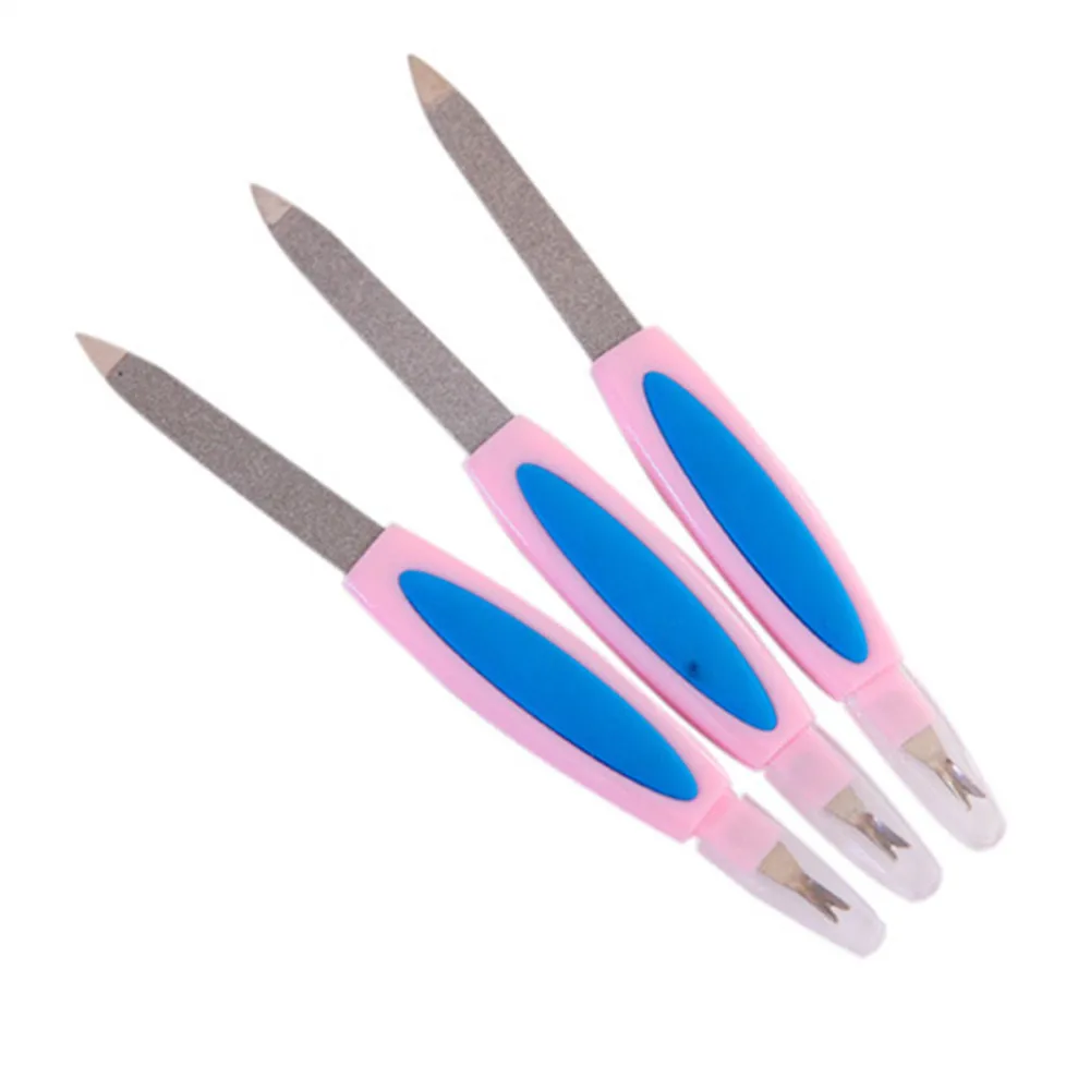 Metal Nail File Cuticle Remover Trimmer Sanding Nail Art Buffer Polish