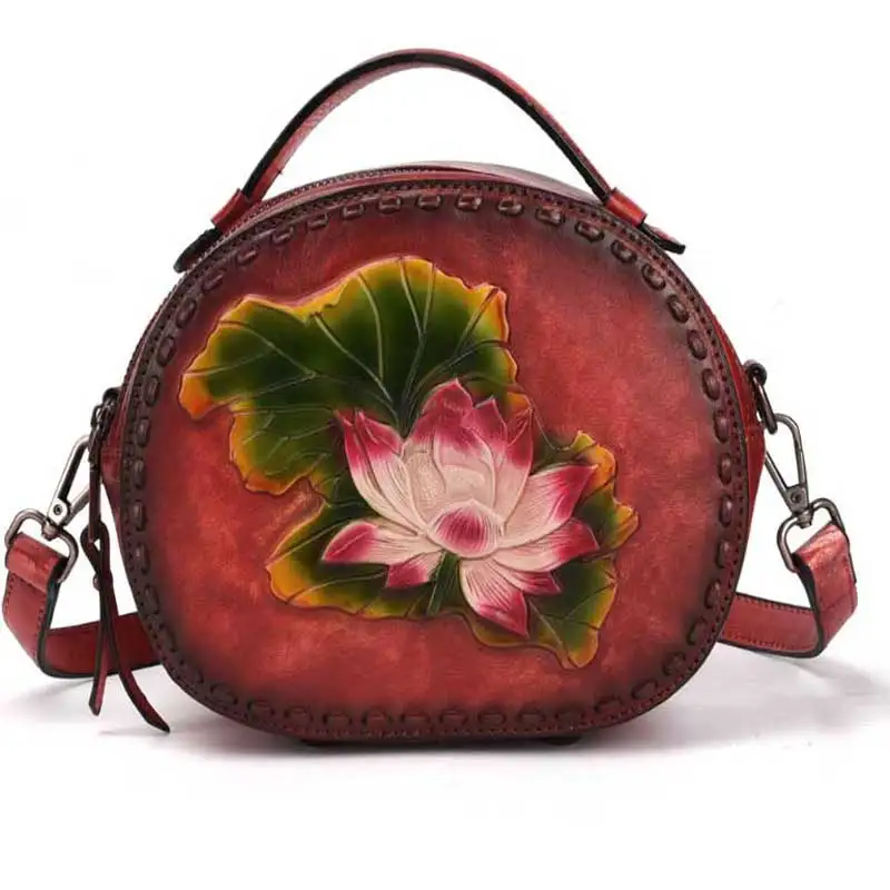 

Back-to-date Baoshu High Bark Hand-held Bag Head Layer Cowhide Hand-polished Leisure Women's Bag One Shoulder Slant Bag