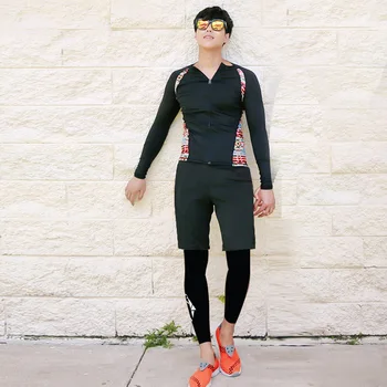 

SBART floating diving zipper diving clothing split jellyfish clothes male long sleeve swimsuit sunscreen three-piece set wetsuit