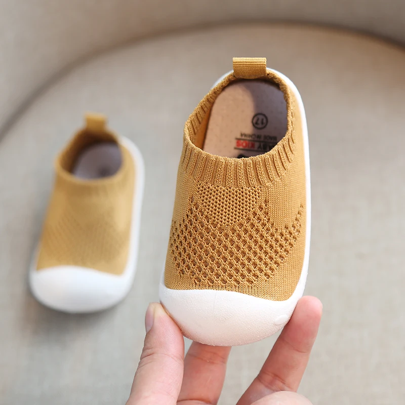 HEFLASHOR/Обувь для малышей; Повседневная сетчатая обувь для мальчиков и девочек; Весенняя Удобная нескользящая обувь с мягкой подошвой для малышей; обувь для первых шагов