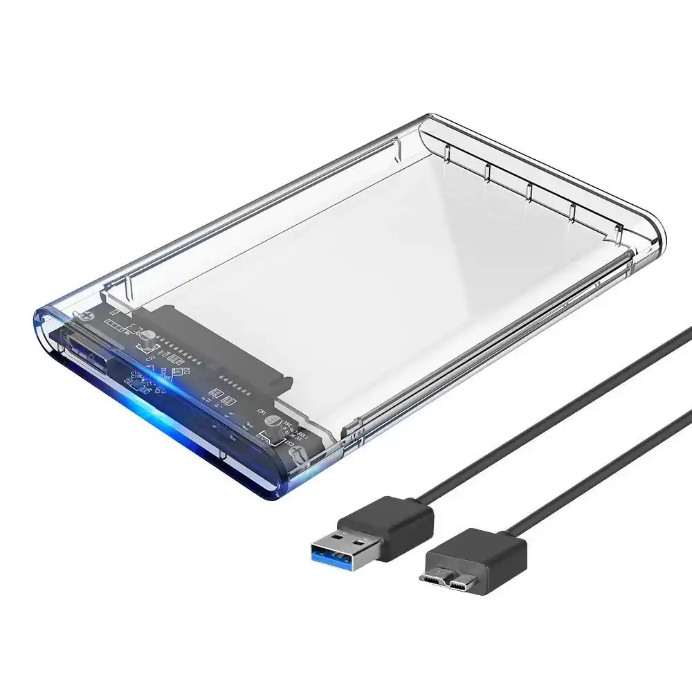 Горячая распродажа 2,5 чехол для внешнего жесткого диска SSD/HDD Caddy USB 3,0 Портативный твердотельный жесткий диск корпус макс 2 ТБ чехол без инструмента - изображение