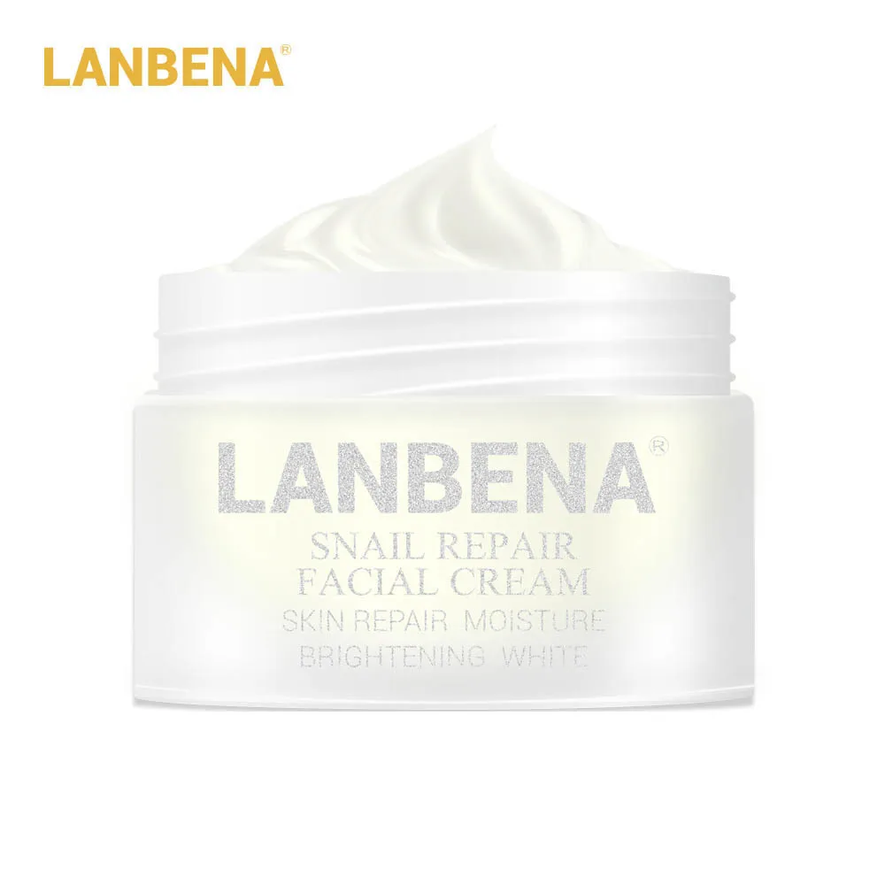 LANBENA Snail Repair отбеливающий крем для лица анти против морщин и старения лечение акне, увлажнение подтяжка кожи уход за кожей дневной крем 30 г - Вес нетто: Snail Ceam 30g