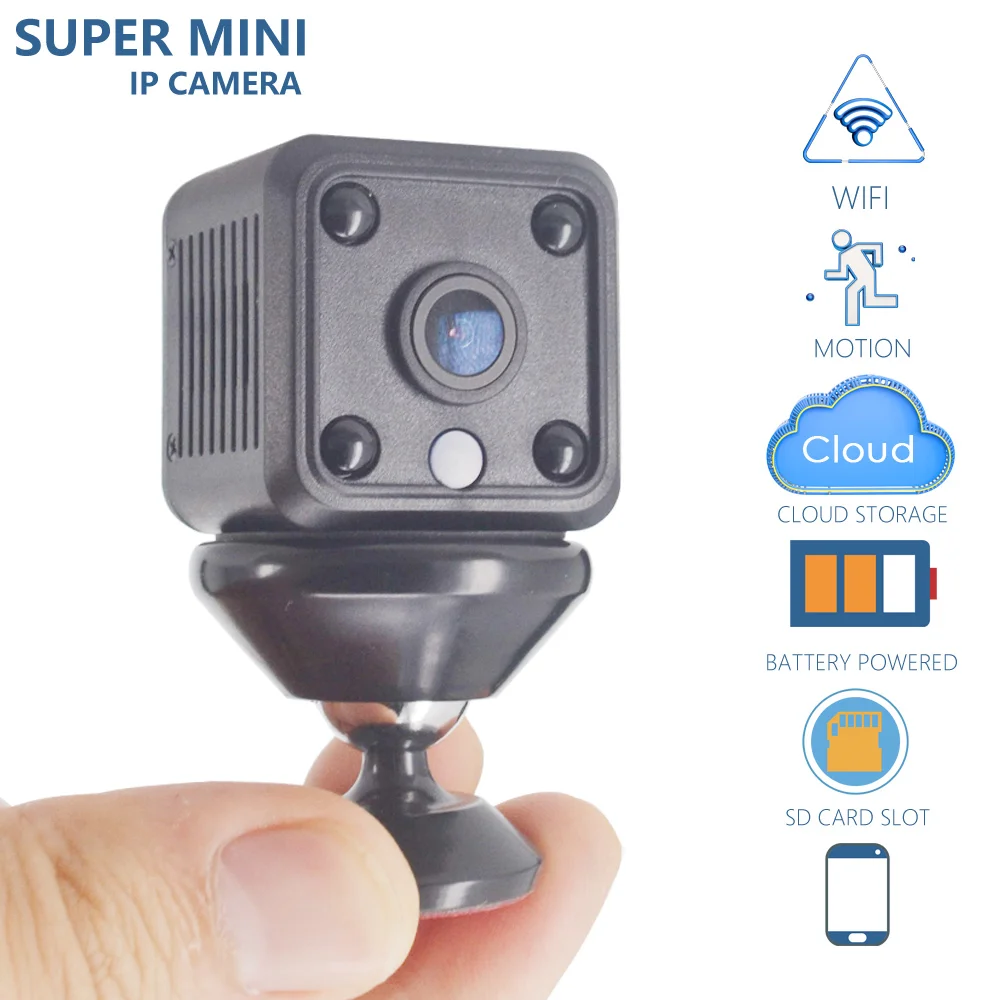 

CTVMAN Surveillance Mini Wireless IP Camera Battery Cloud IP Cameras 2MP Security Wifi/Wireless Camera 1080p IR CCTV Web Cam