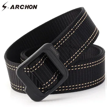

S.ARCHON New Tactical Military Belt Men Nylon Heavy Knock Off US Soldier Army Belt Duty SWAT Combat Equipment Waist Belt