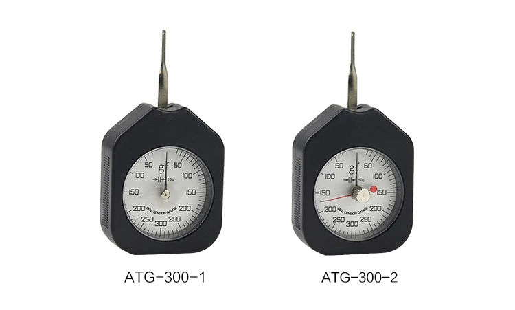 ATG-300-2 300g аналоговый датчик контроля натяжения с циферблатом tensiometer двойные поинтертабуреты измеритель напряжения