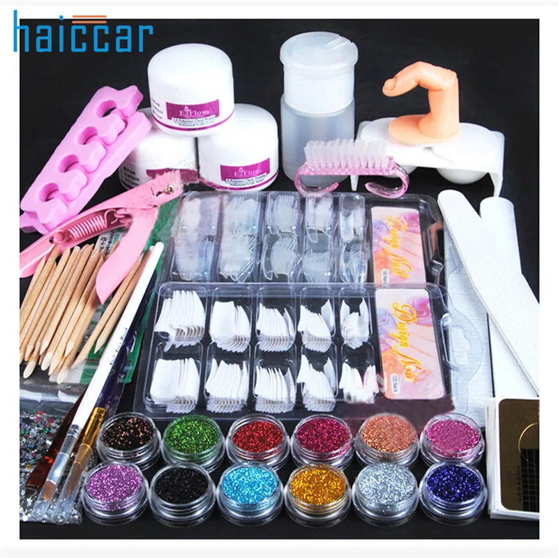 1Set Super Cost effective Nail Art Acrylic Powder Glitter Nail Brush