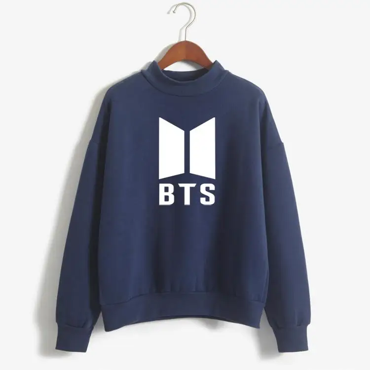BTS Hoodie Bangtan Boys Hoodies Sweatshirt Tops Pullovers Kpop Fans Clothes Solid Cotton Harajuku Kawaii Hoodies