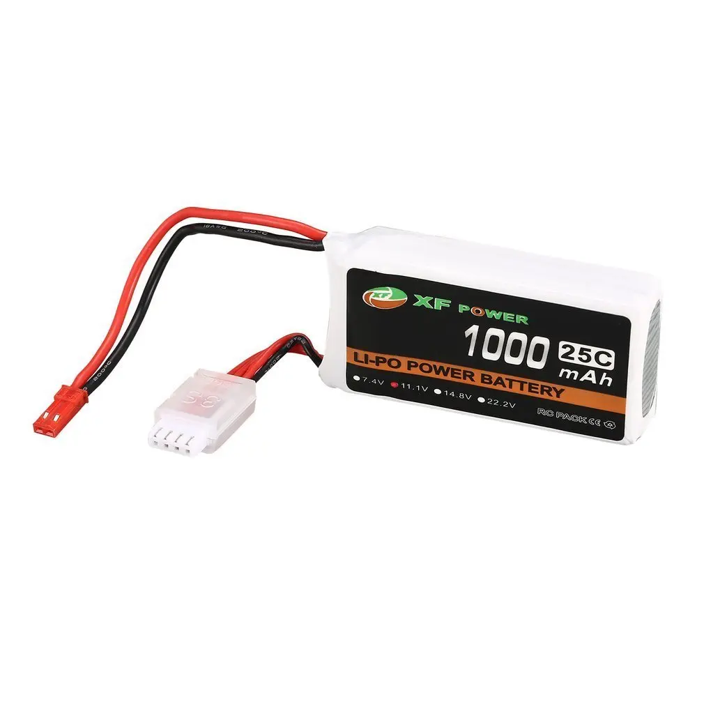 

XF POWER 11V 1000mAh Lipo Batteries 25C 3S 3S1P Battery JST Plug Rechargeable For RC FPV Racing Drone Helicopter Car Boat Model