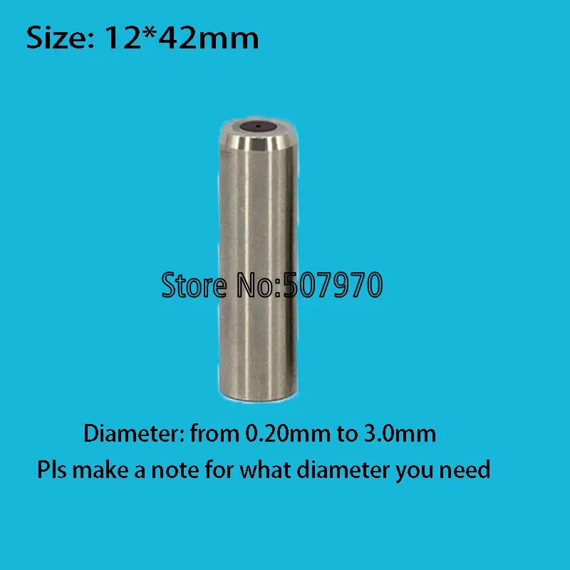 

WEDM Ruby Drill Pipe Guide OD12*Length 42mm Diameter from 0.2mm to 3.0mm for Zhongte Drilling Machine