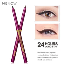 Menow супер гладкая Хрустальная подводка для глаз kajal Карандаш подводка для глаз крем черный/коричневый макияж глаз 24 часа