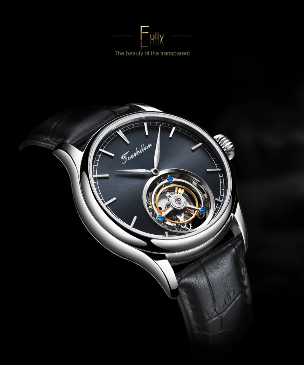 Турбийон часы GUANQIN оригинальные часы Скелет механический сапфир для мужчин s часы лучший бренд класса люкс часы для мужчин Relogio Masculino