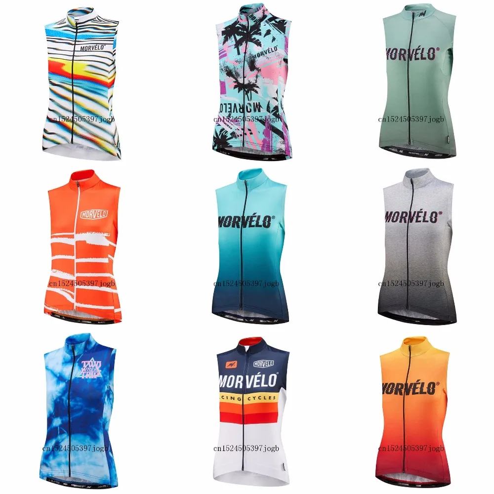 

New Morvelo 2019 outdoor Quick Dry Cycling Jersey Women Summer Mtb Cycling Clothing sleeveless Bicycle Clothes Maillot Ciclismo